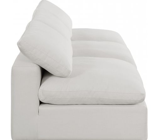 Meridian Furniture Comfy 3-Piece Cream Armless Modular Sectional-2