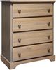 Mako Wood Furniture Youth Collection Pine 4-Drawer Chest-0