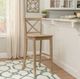 Linon Torino Gray Wash X-Back Bar Stool-2