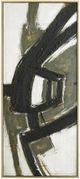 Harp & Finial® Connection II Black/Gray Framed Canvas Art-0