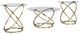 Signature Design by Ashley® Crimonti 3-Piece Glass Top Table Set with Champagne Base-0