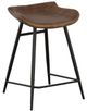 Fairfield® Nico Brown/Matte Black Counter Stool-0
