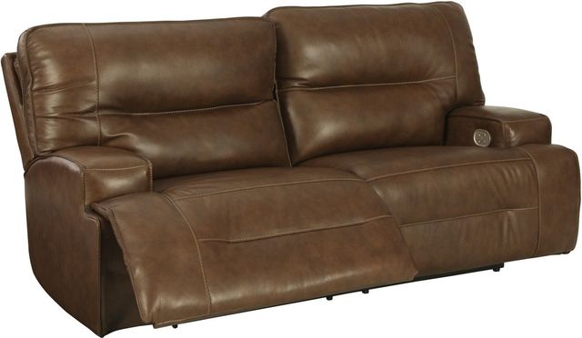 Signature Design by Ashley® Francesca Auburn Power Reclining Sofa with Adjustable Headrest-1