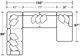 Jackson Furniture Kingston 3-Piece Pewter U-Shape Sectional-4