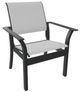 Telescope Casual Leeward Abalone/Graphite Fabric/Polymer Outdoor MGP Sling Stacking Cafe Chair-0
