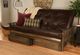 Kodiak Furniture Tucson Oregon Trail Java/Rustic Walnut Queen Storage Futon with Mattress-4