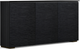 Salamander Designs® Chameleon Chicago Low Profile 337 Black Oak Glass Top AV Cabinet-0