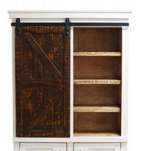 Million Dollar Rustic Urban Brown/Off-White Bookcase-1
