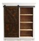 Million Dollar Rustic Urban Brown/Off-White Bookcase-1