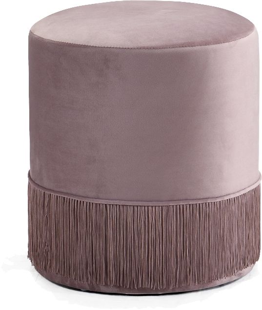 Meridian Furniture Teddy Pink Velvet Stool-0