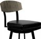 Armen Living Frisco Black 30" Bar Stool-2