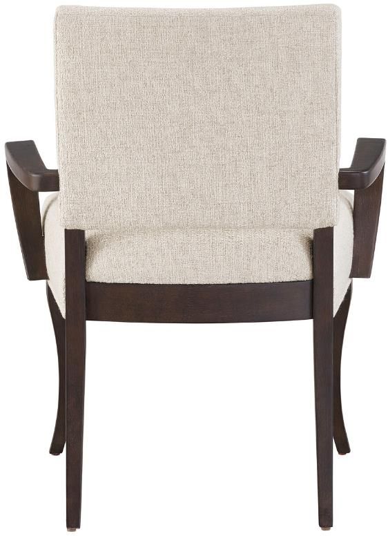 Universal Explore Home™ Arcata Crossover Sand White/Otter Dining Arm Chair-3