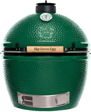 Front view of the Big Green Egg® XLarge Egg 24" Green Freestanding Charcoal Grill