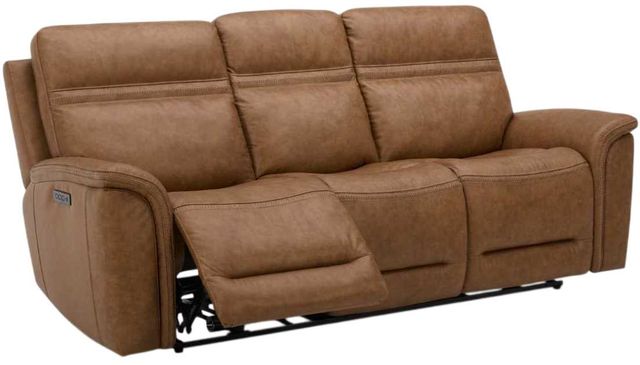 Liberty Furniture Cooper Camel Leather Triple Zero Gravity Power Reclining Sofa-1