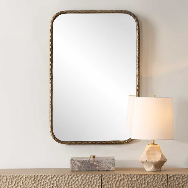 Uttermost® A Little Knotty Aged Bronze Vanity Mirror-1