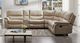 Furniture of America® Jerominus 6-Piece Beige Reclining Sectional Sofa Set-2