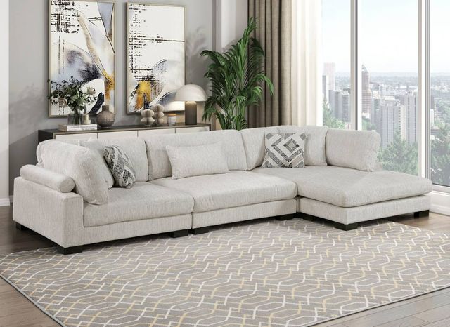 Homelegance® Tinley 3-Piece Beige Modular Sectional and Chaise-1
