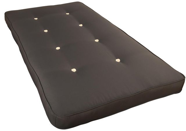 Kodiak Furniture Twill Gray 6" Coil Hinged Innerspring Twin Mattress -0