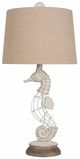 Lamps Per Se Brown/White Washed Table Lamp-0