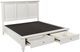 aspenhome® Cambridge White California King Panel Storage Bed-1