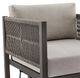 Armen Living Mareike Brown Outdoor Swivel Chair-4