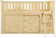 Homelegance® Bartly Natural Twin Youth Low Loft Bunk Bed with Bookcase and Two Dressers-2