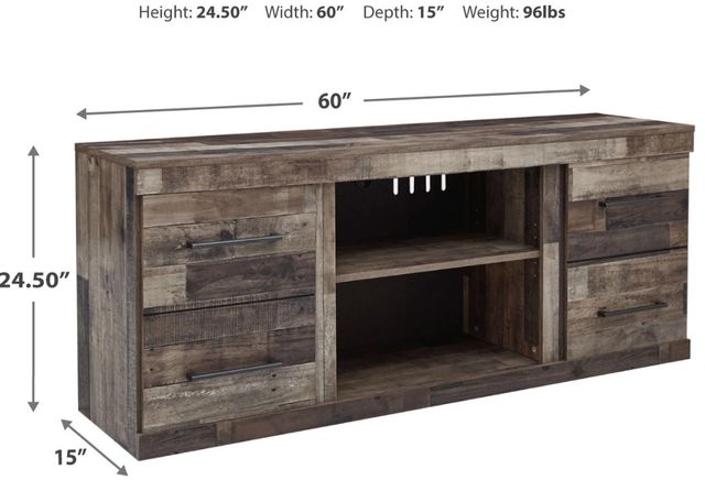 Signature Design by Ashley® Derekson Multi Gray TV Stand-4