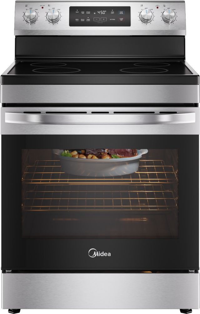 Midea® 30" Stainless Steel Freestanding Electric Range-3