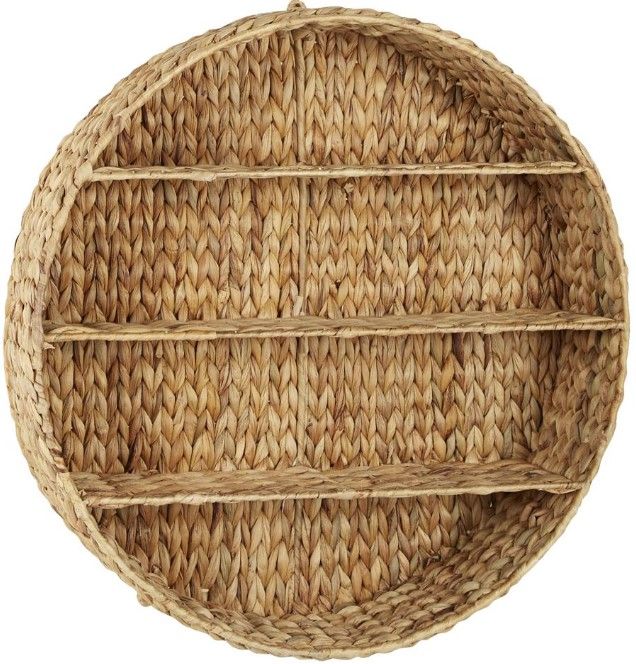 Deco Marche Brown Round 3-Shelves Wall Shelf-0