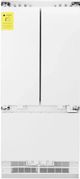 ZLINE Autograph Edition 36" 19.6 Cu. Ft. Panel Ready Built In Counter Depth French Door Refrigerator with Matte Black Accents-1
