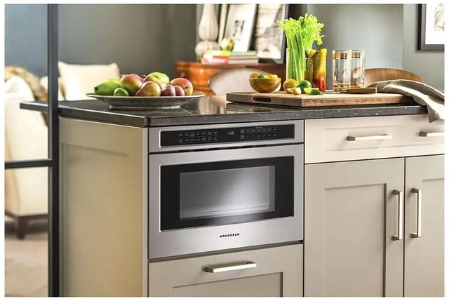 Monogram® 1.2 Cu. Ft. Stainless Steel Microwave Drawer-4