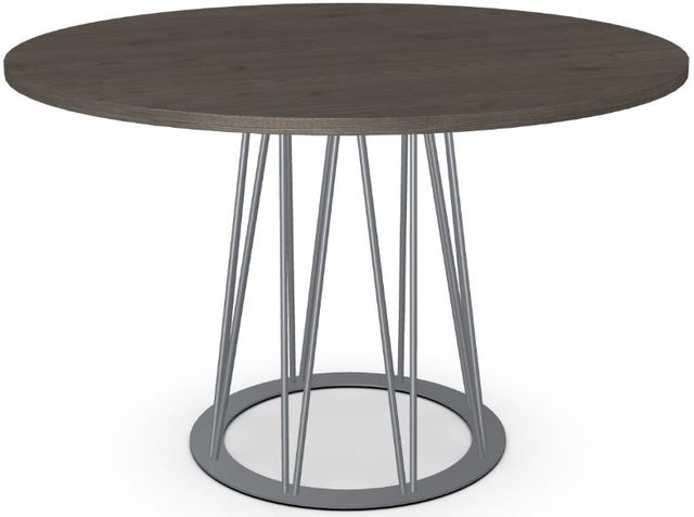 Amisco Customizable Calypso Round Dining Table with 48" Thermo Fused Laminate Top -3