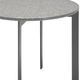 Natuzzi Editions Wire White Anthracite Round Accent Table with Grigio Ferro Base-1