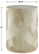 Uttermost® Cassandra Gold Leaf Drum Accent Table-2
