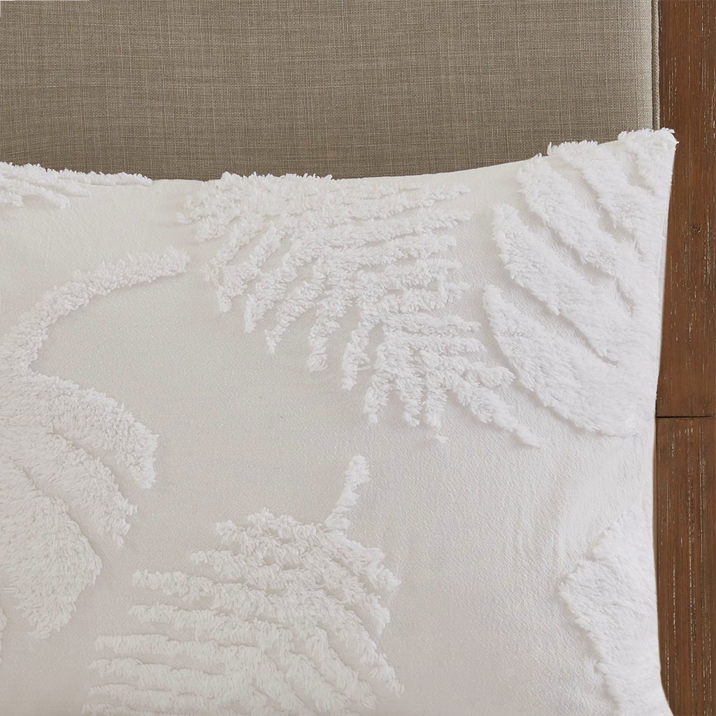 Madison Park Bahari Tufted Cotton Chenille Palm Comforter