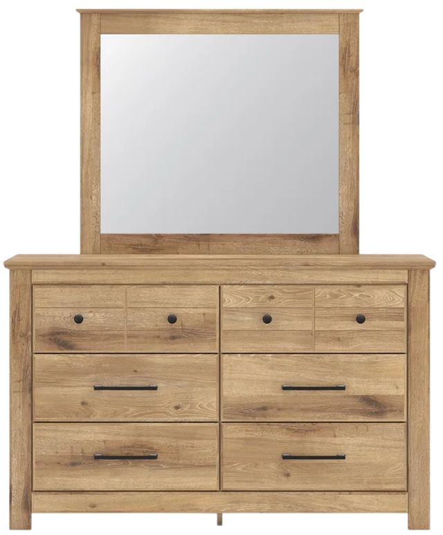 Signature Design by Ashley® Makidern Tan Dresser and Mirror-2