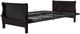 dhp furniture® Tan Wood Futon with Arms-2