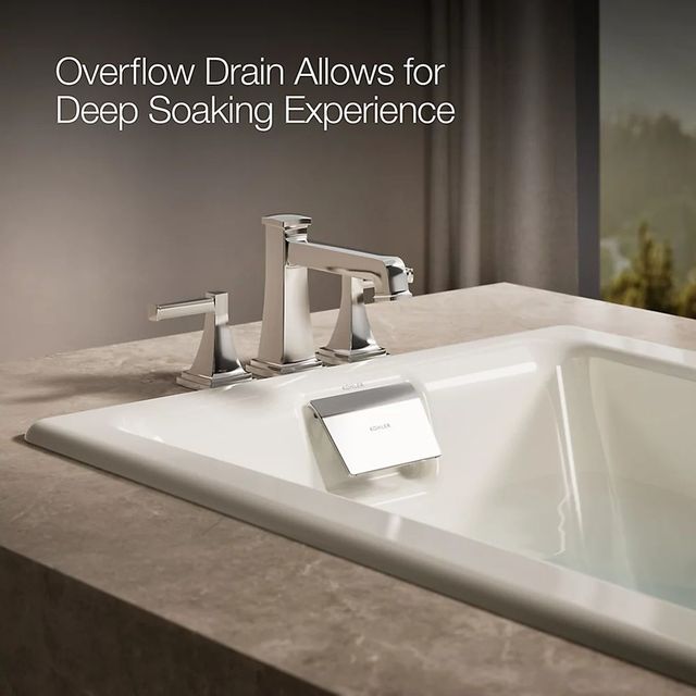 KOHLER® Tea-for-Two® Biscuit 18.25" 60" x 32" Drop-in/Undermount Whirlpool Bath-4