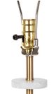 A & B Home Black/White 13" Table Lamp-4