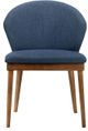 Armen Living Juno 2-Piece Blue Dining Side Chairs-1