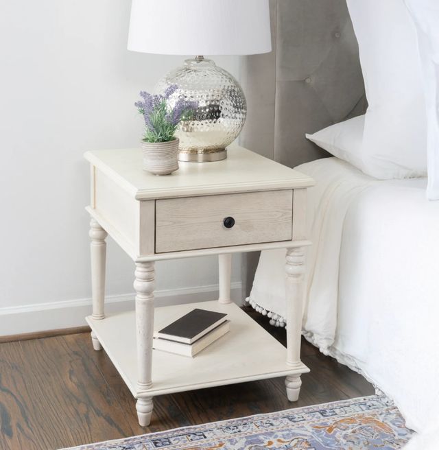 Powell® Pike White Side Table-1