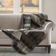 Olliix by Woolrich Taupe Winter Plains Quilted Throw Blanket-0