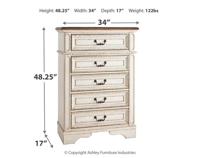 Signature Design by Ashley® Realyn Chipped White Chest-2
