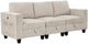 Homelegance® Walterboro Beige Sofa with Storage and Charging Ports-0