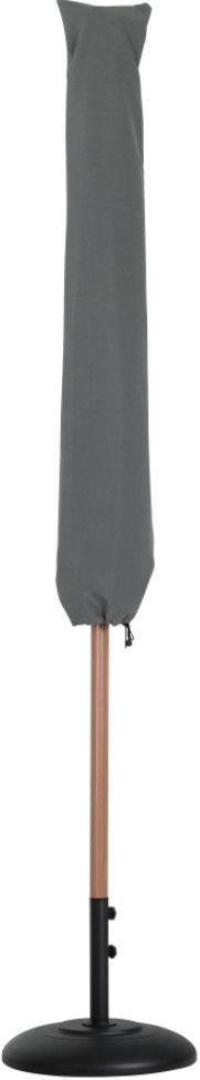 Meridian Furniture Fiji Black Aluminum Outdoor Patio Umbrella and Round Base-2