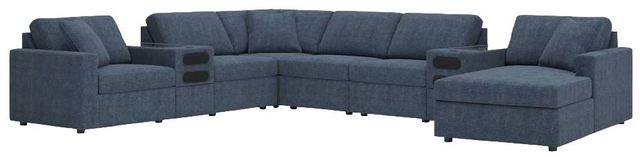 Signature Design by Ashley® Modmax 8-Piece Ink Right-Arm Facing Sectional and Chaise with Audio Consoles-0