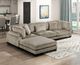 Homelegance® Traverse 4-Piece Taupe Modular Sectional with Ottoman-1