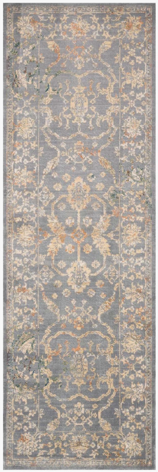 Loloi II Isadora Silver/Silver 3'x8' Rug Runner-0