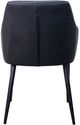 Corcoran Importation Black Leather Dining Arm Chair-3
