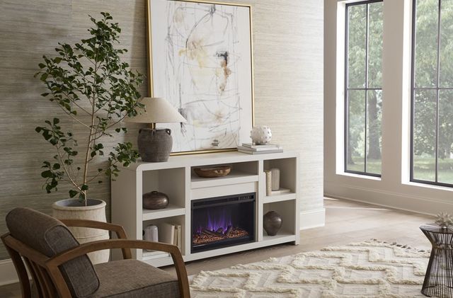 aspenhome® Taylor White 66" Fireplace Console-1